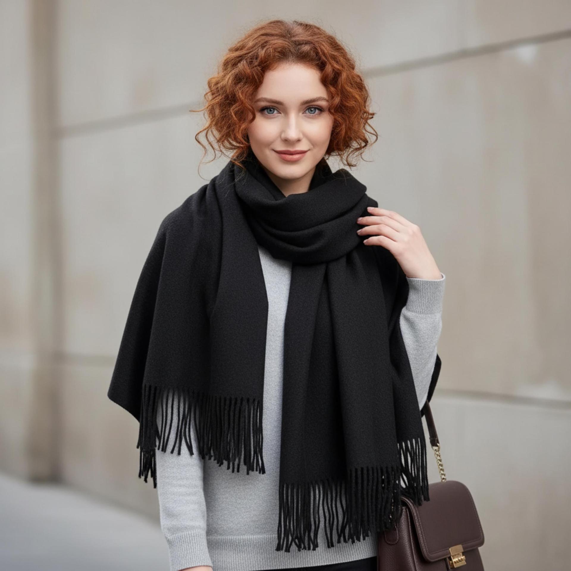 Rayon Pashmina, Blanket Shawl, Wide Scarf, Head Wrap
