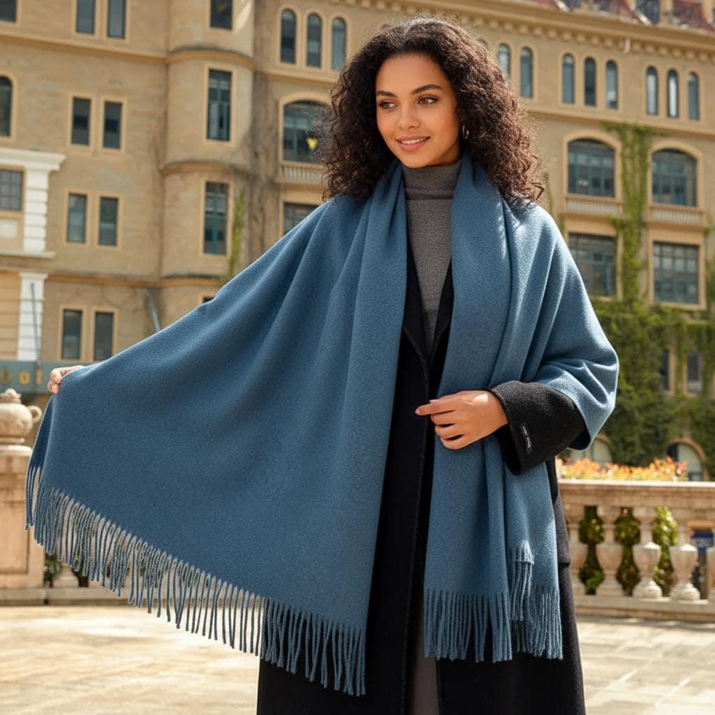 Blanket Shawl - Thick Wide Scarf - Pashmina Super Soft Wrap