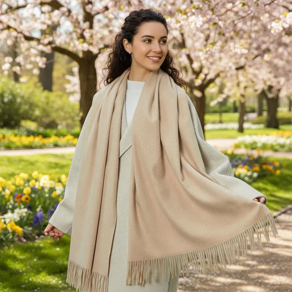 Light Weight Blanket Shawl - 17 Colors - Soft wide Scarf and Wrap