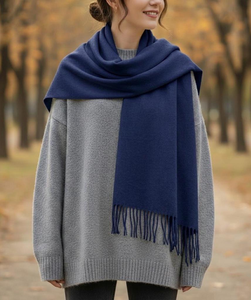 25 Colors - Cashmere Wool Blend - Blanket Scarf and Shawl - Multiple Colors Extra Soft Wrap