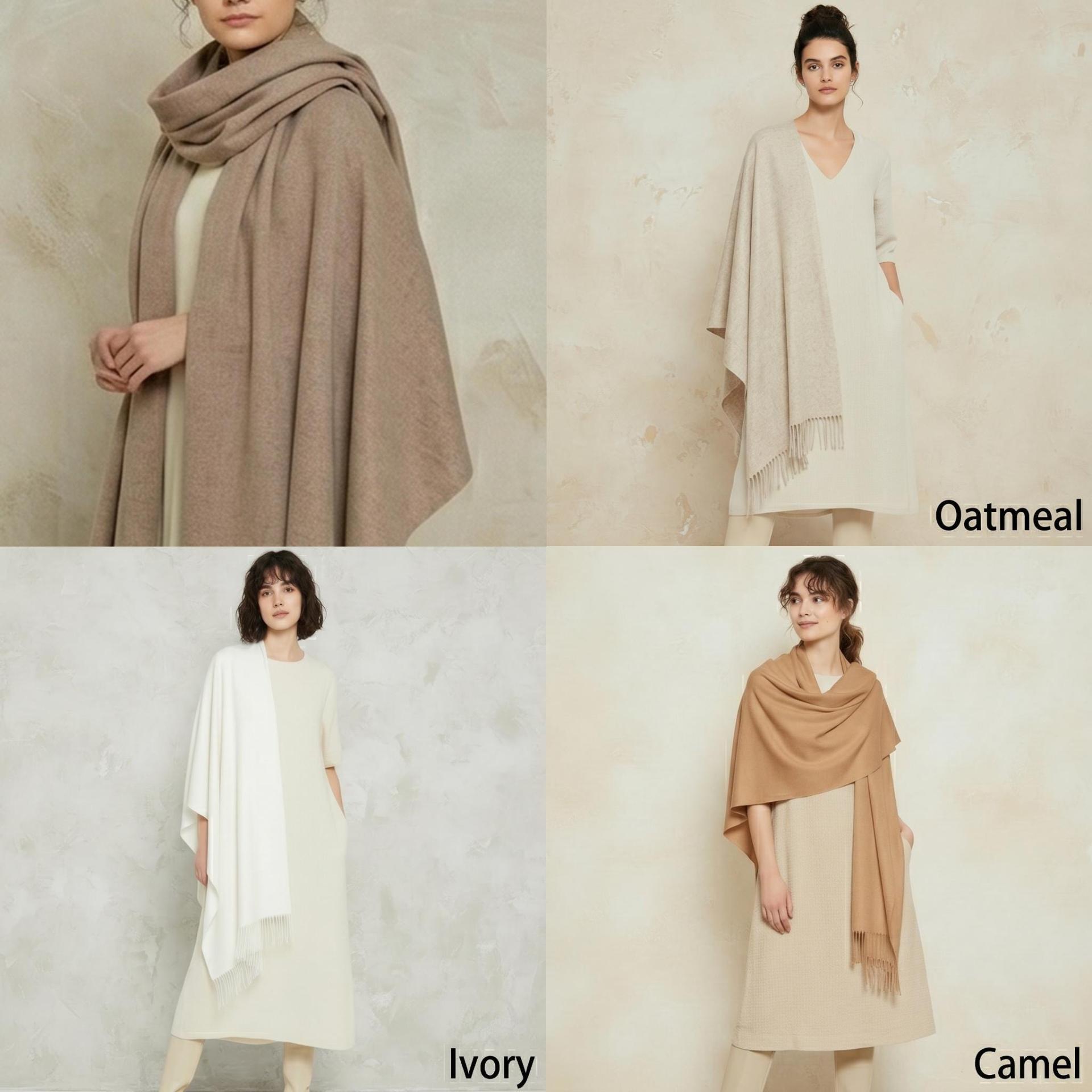 22 Colors - Blanket Scarf and Shawl - Super Soft Wool Blend Wrap