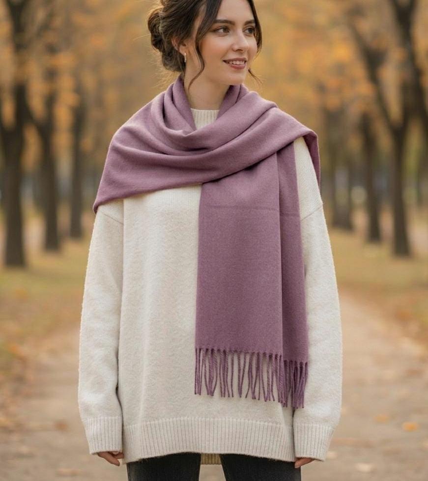 22 Colors - Blanket Scarf and Shawl - Super Soft Wool Blend Wrap