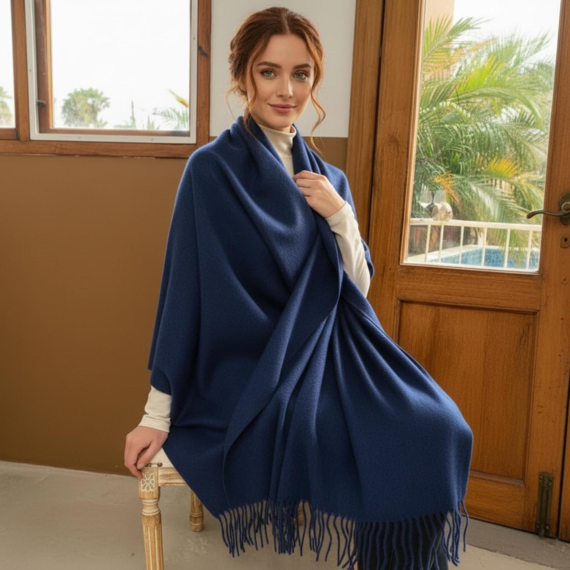 22 Colors - Blanket Scarf and Shawl - Super Soft Wool Blend Wrap