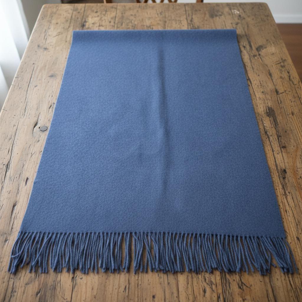 Blanket Scarf and Shawl - Dark Blue - Super Soft Pashmina Wide Scarf