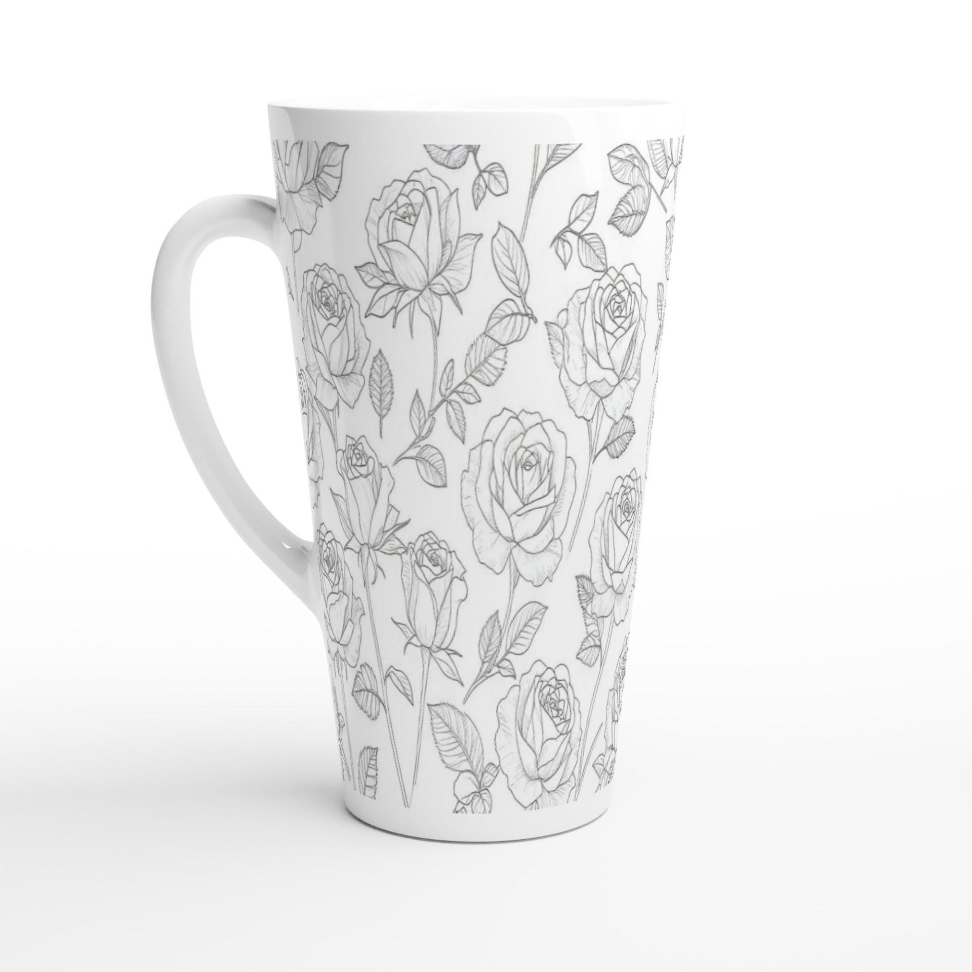 Latte 17oz Ceramic Mug - Coffee or Tea Cup, Extra Tall