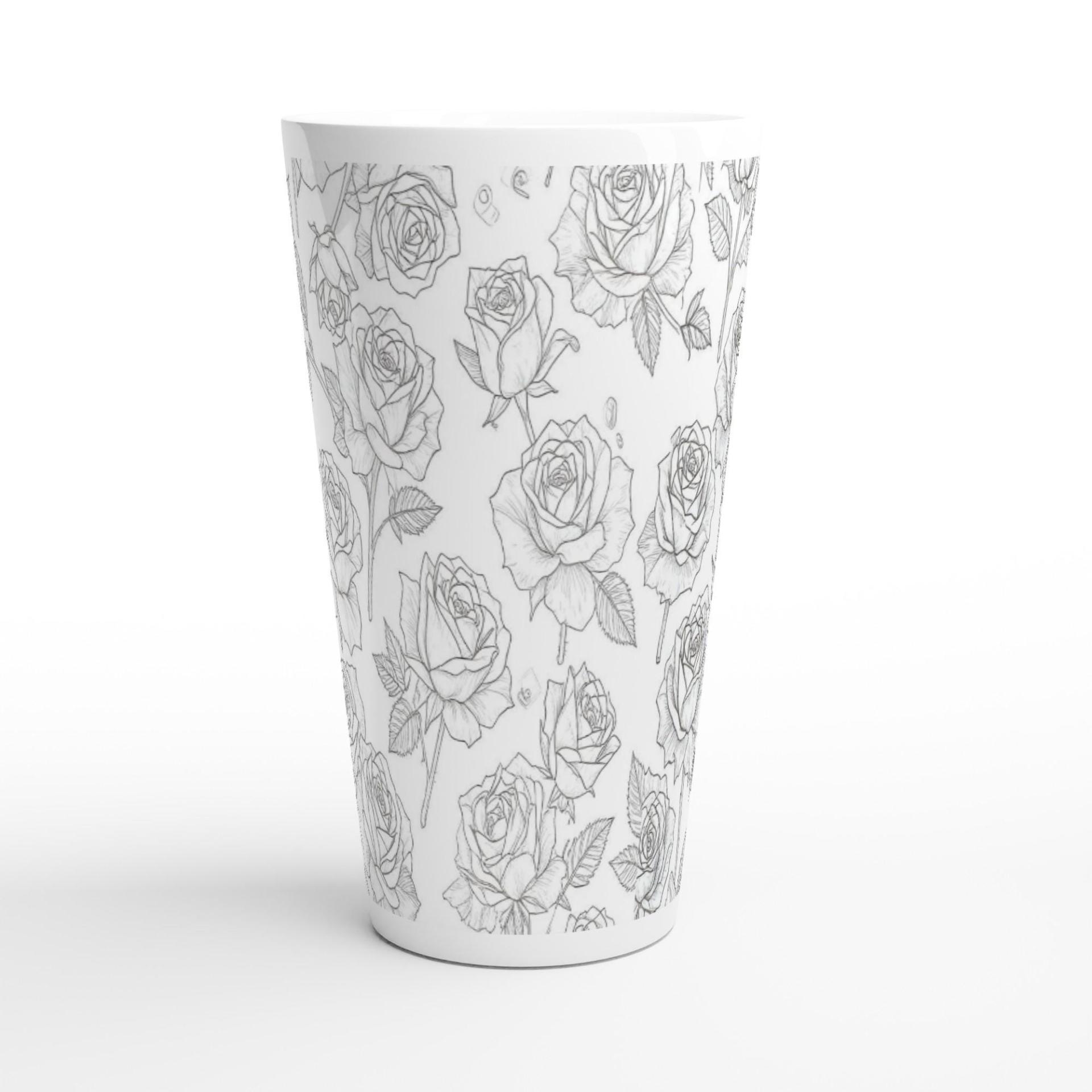 Latte 17oz Ceramic Mug - Coffee or Tea Cup, Extra Tall