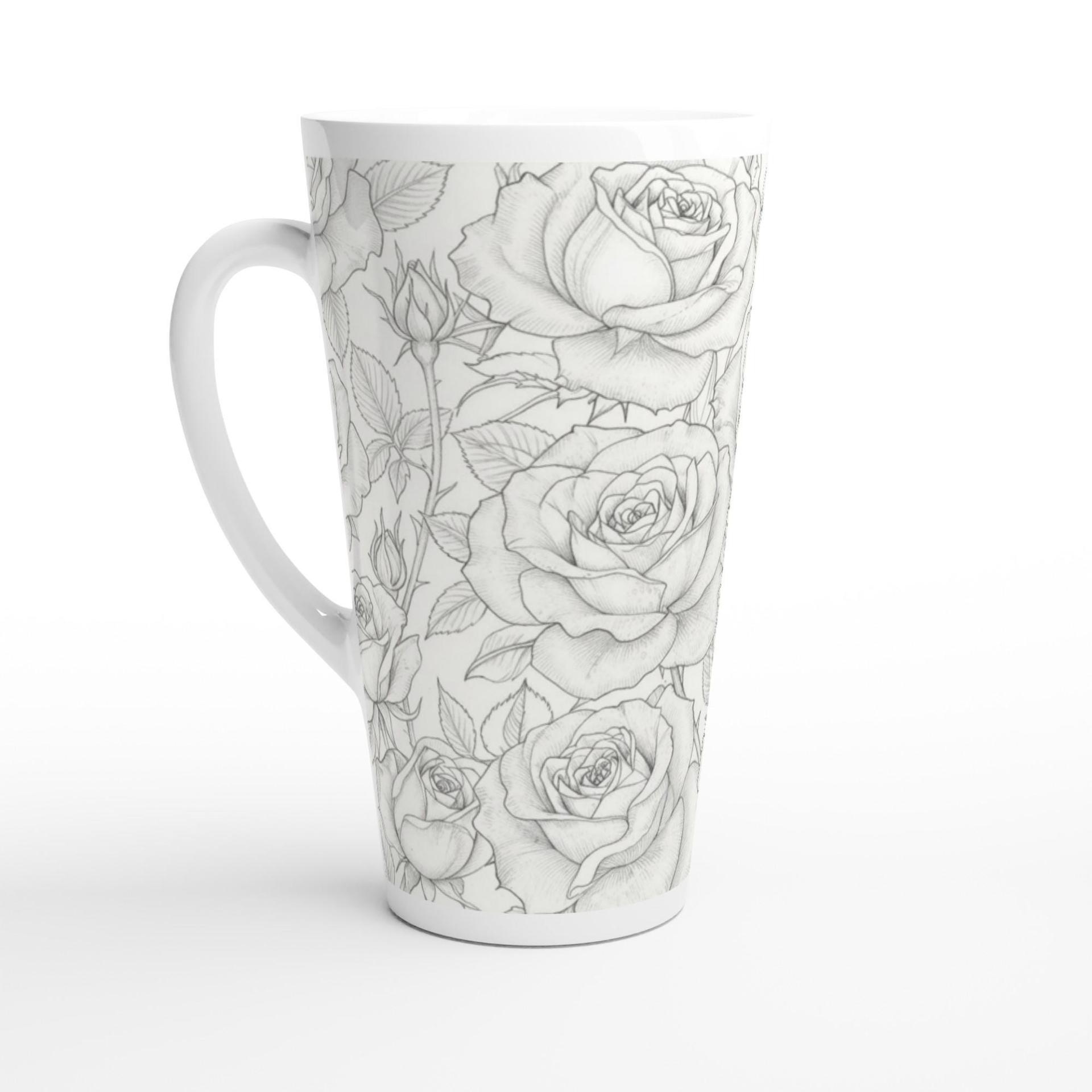 Latte 17oz Ceramic Mug - Coffee or Tea Cup, Extra Tall