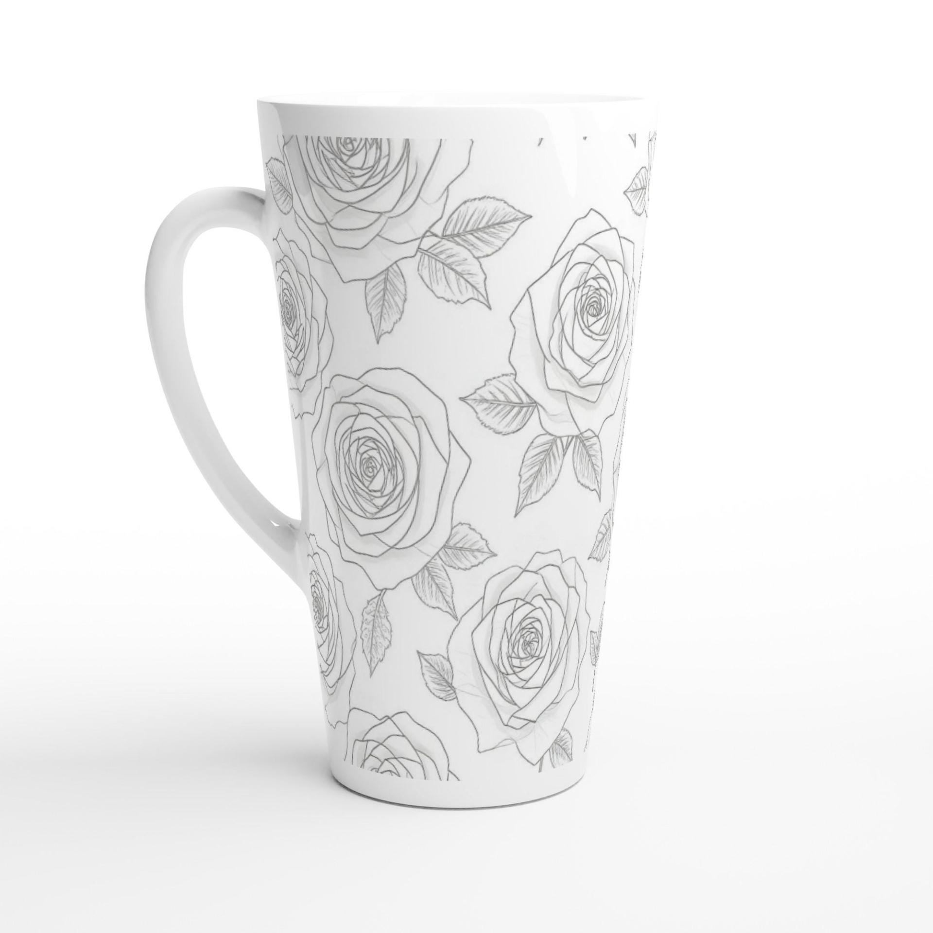 Latte 17oz Ceramic Mug - Coffee or Tea Cup, Extra Tall