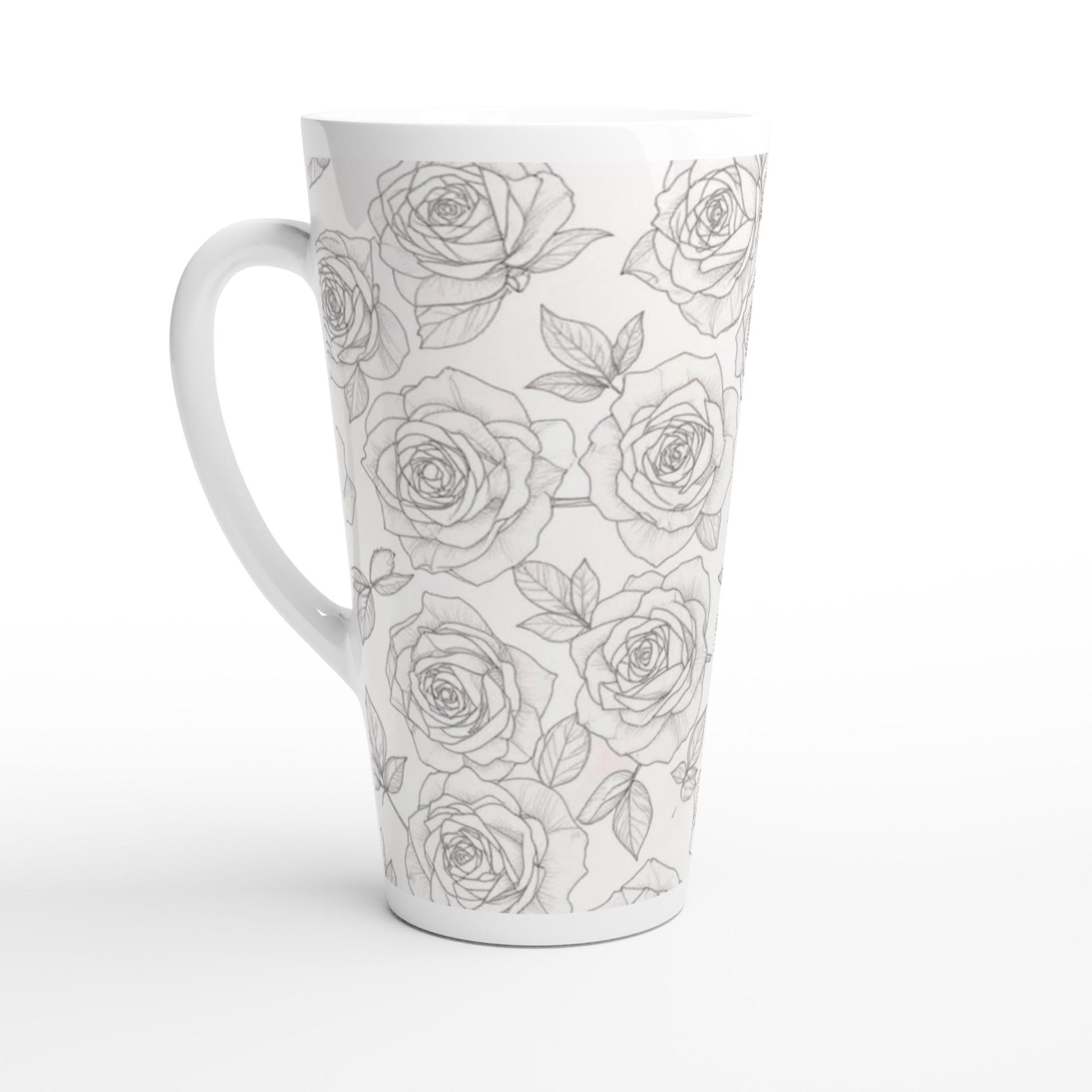 Latte 17oz Ceramic Mug - Coffee or Tea Cup, Extra Tall