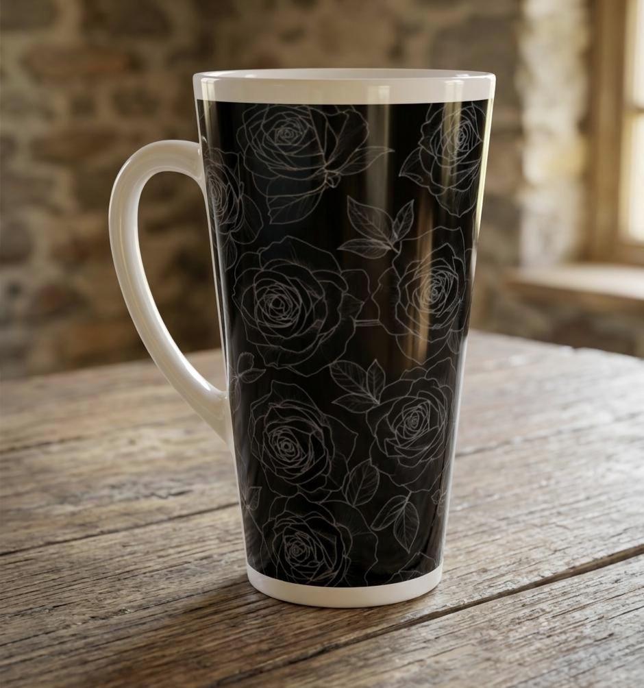 Latte 17oz Ceramic Mug - Coffee or Tea Cup, Extra Tall