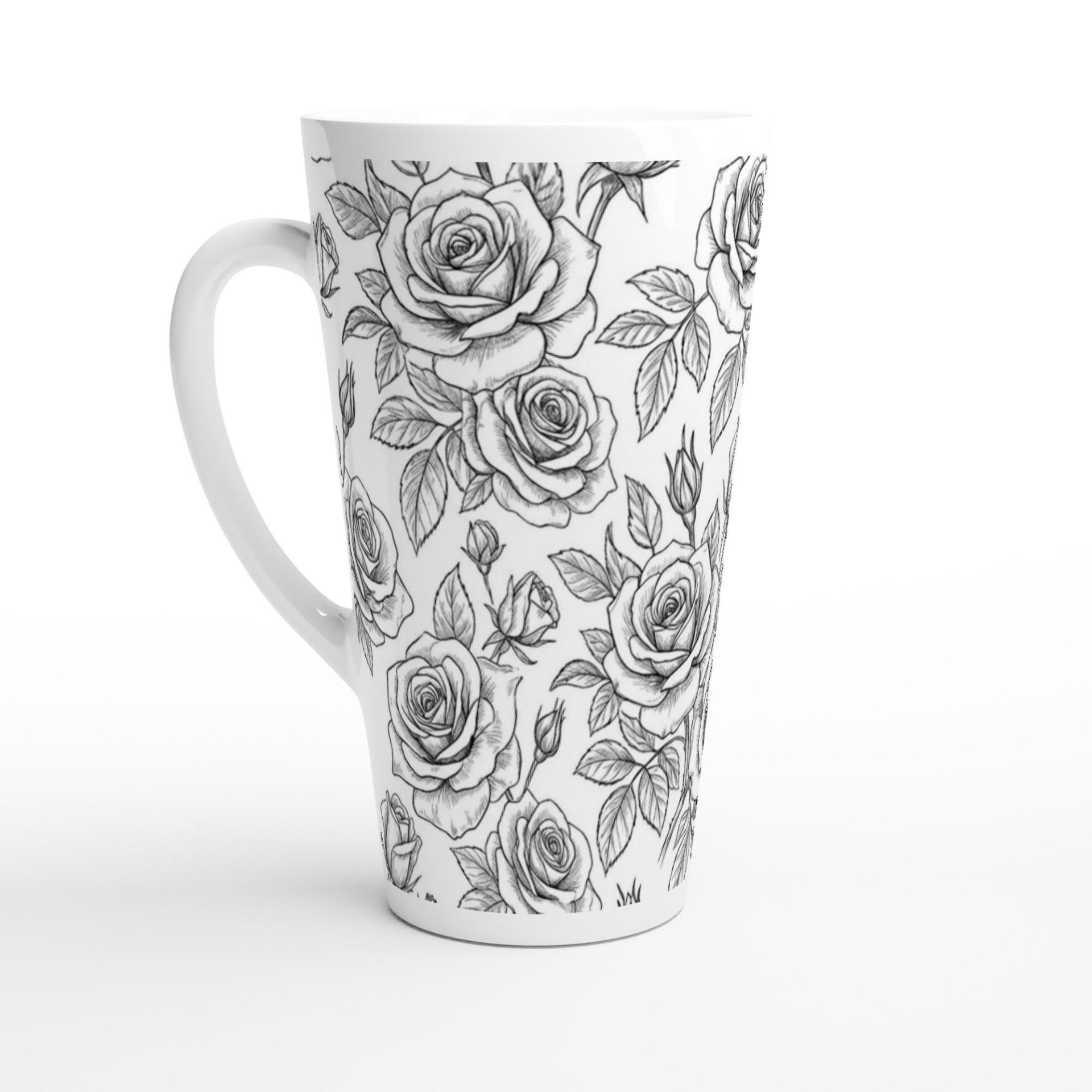 Latte 17oz Ceramic Mug - Coffee or Tea Cup, Extra Tall