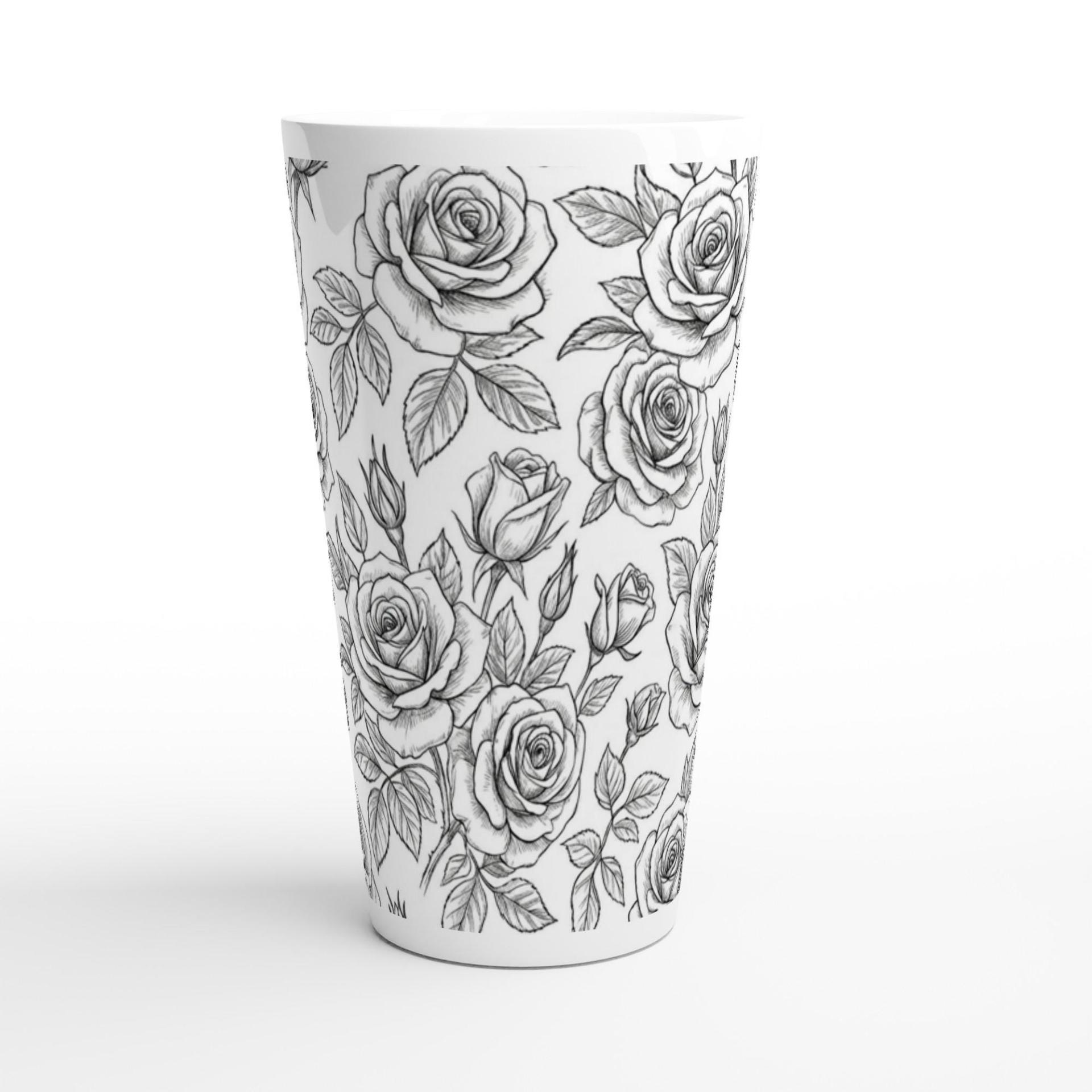 Latte 17oz Ceramic Mug - Coffee or Tea Cup, Extra Tall