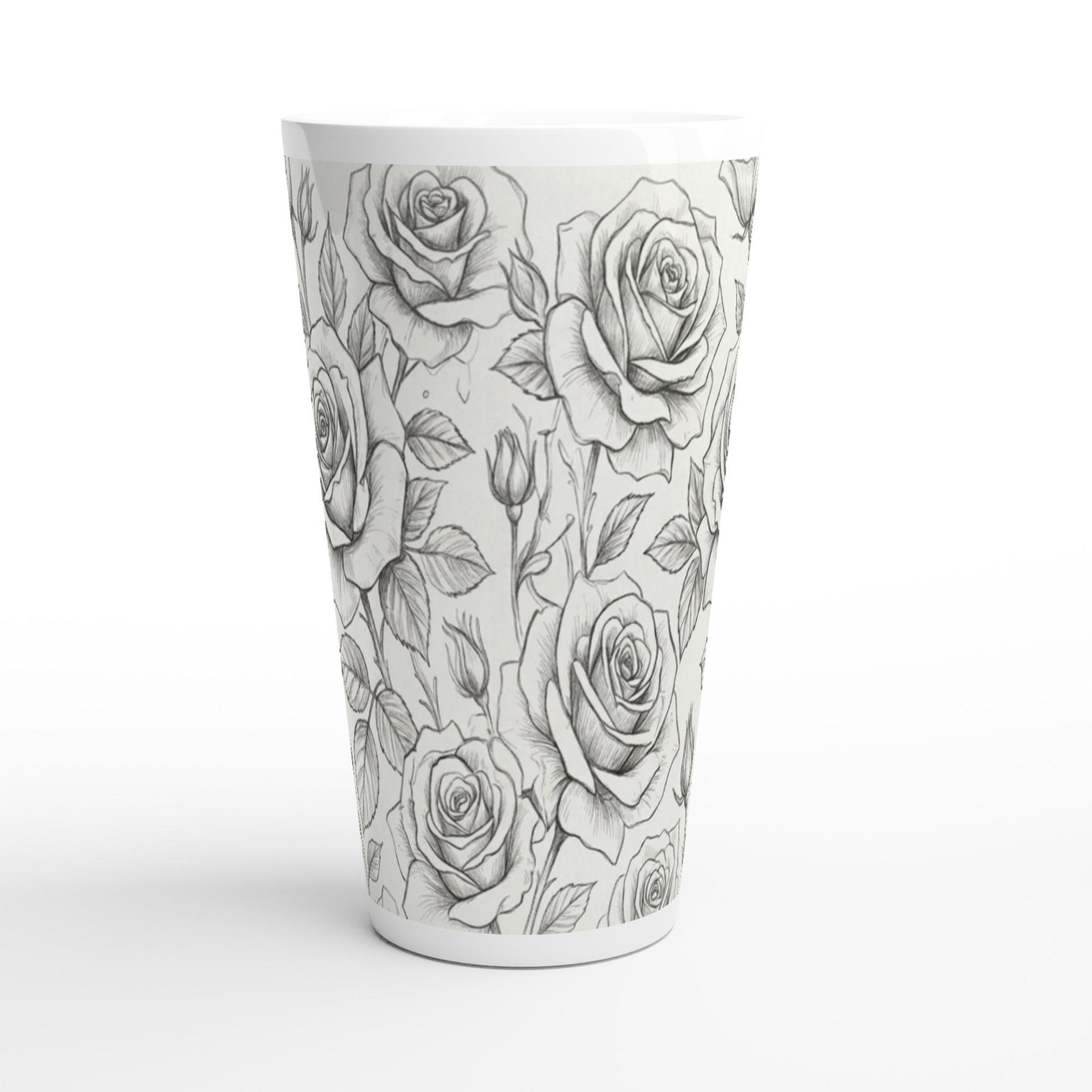 Latte 17oz Ceramic Mug - Coffee or Tea Cup, Extra Tall