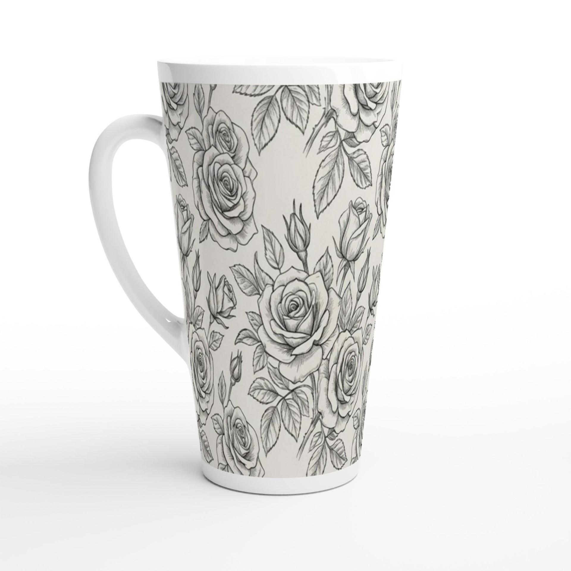 Latte 17oz Ceramic Mug - Coffee or Tea Cup, Extra Tall