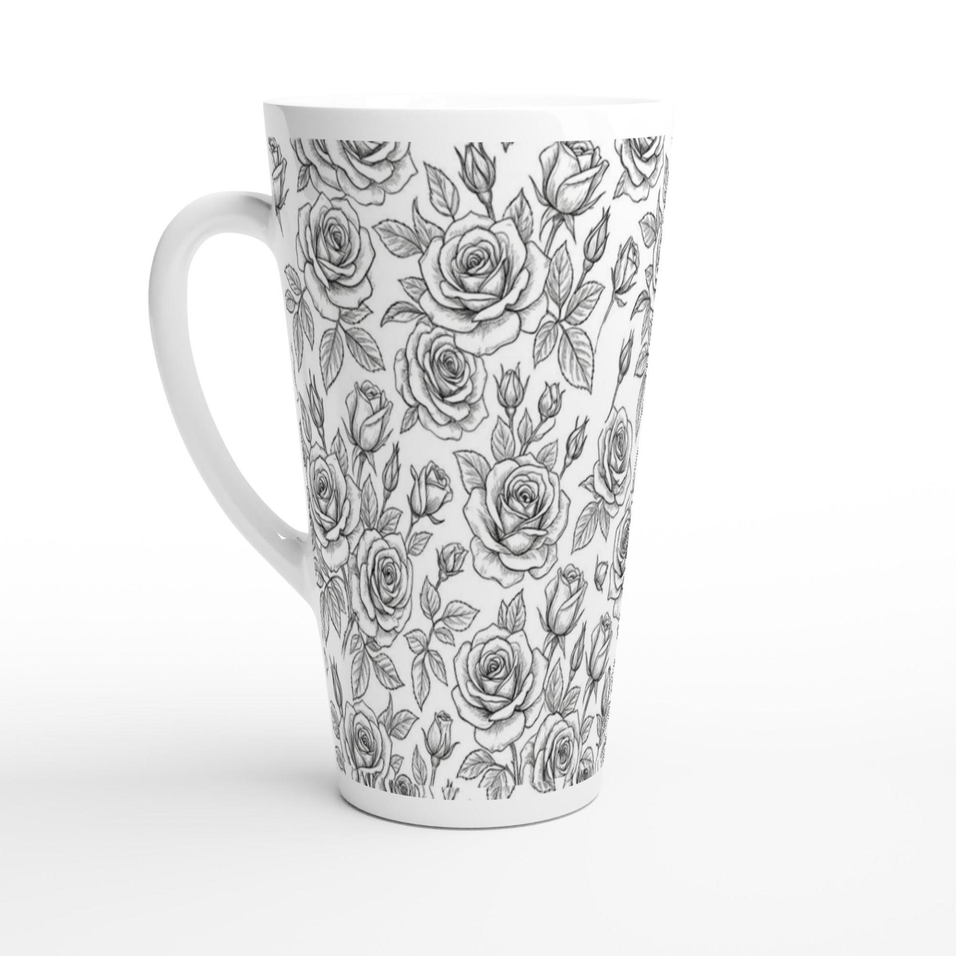 Latte 17oz Ceramic Mug - Coffee or Tea Cup, Extra Tall