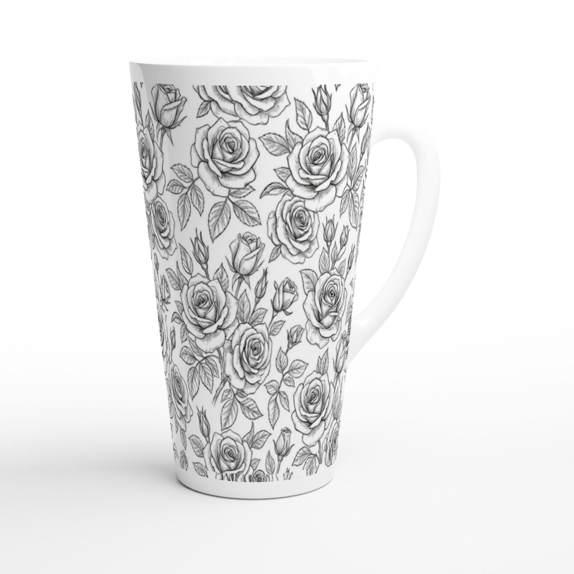 Latte 17oz Ceramic Mug - Coffee or Tea Cup, Extra Tall