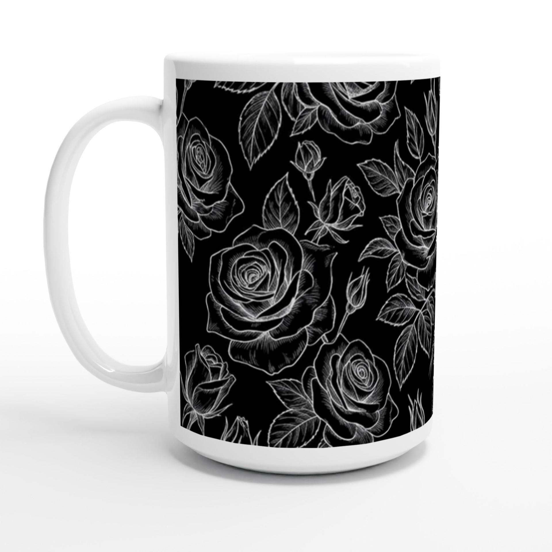 Roses - Floral Cups -  Large and Small Ceramic Mugs