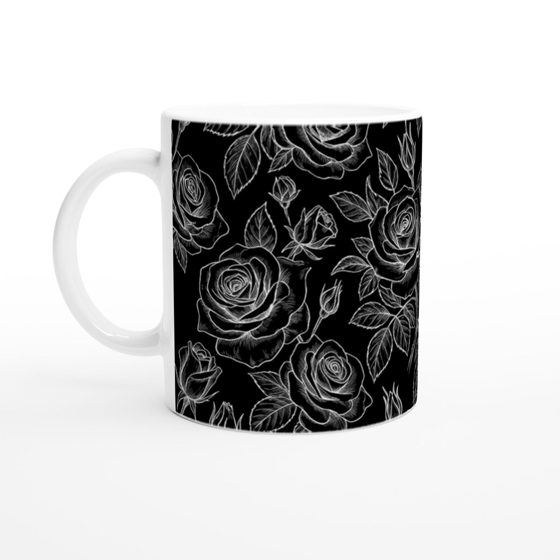 Roses - Floral Cups -  Large and Small Ceramic Mugs