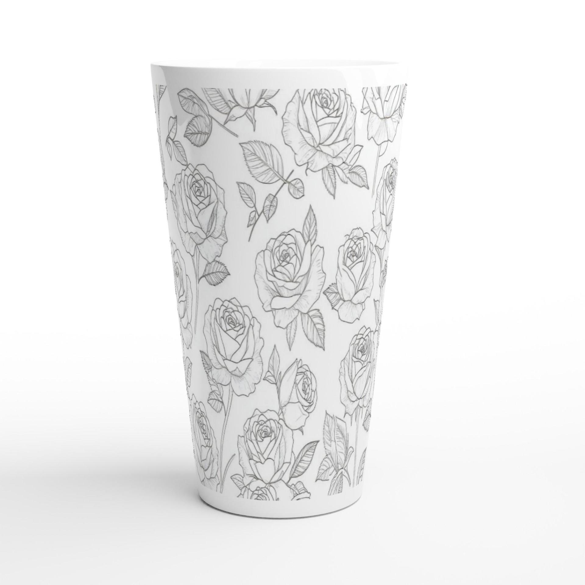 Latte 17oz Ceramic Mug - Coffee or Tea Cup, Extra Tall