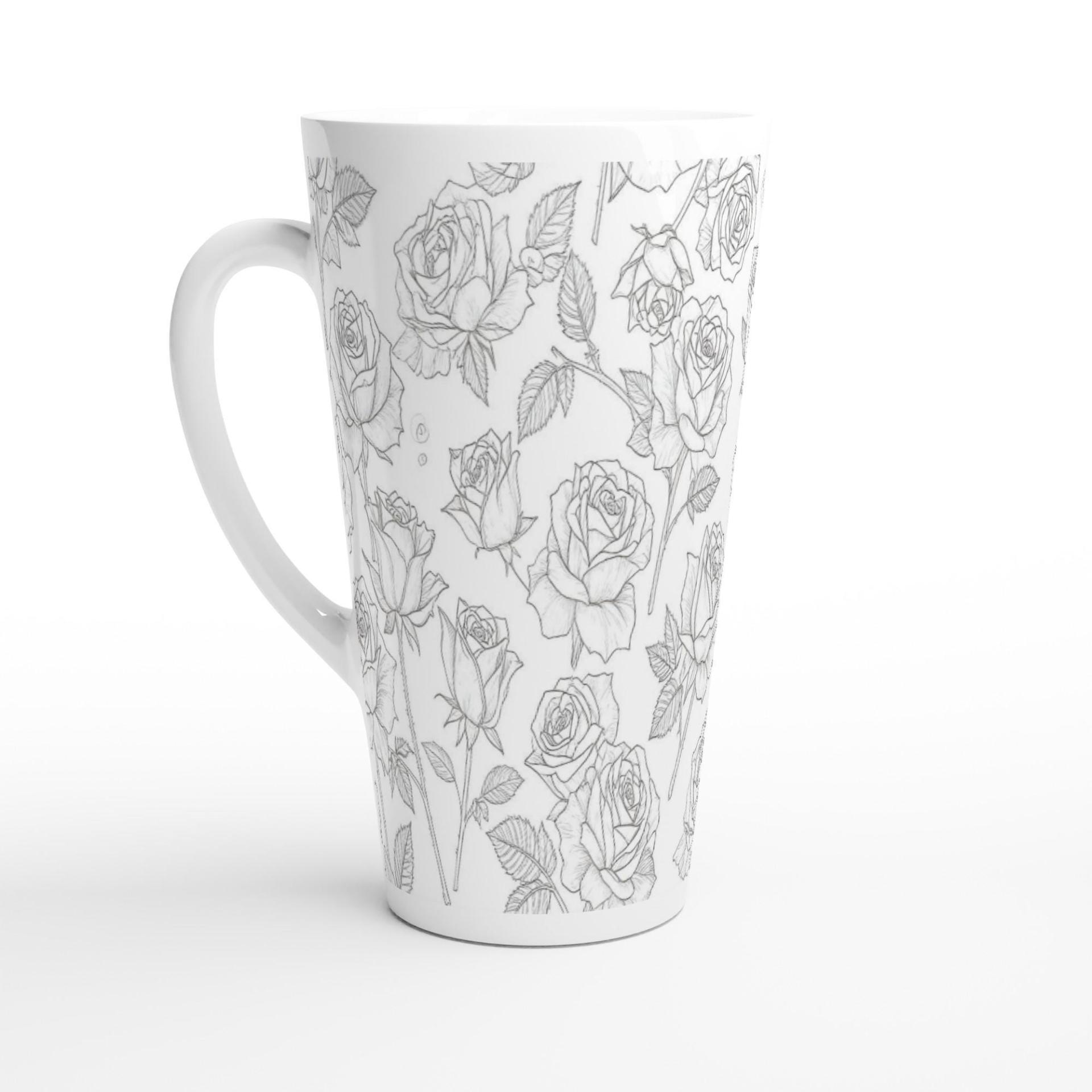 Latte 17oz Ceramic Mug - Coffee or Tea Cup, Extra Tall