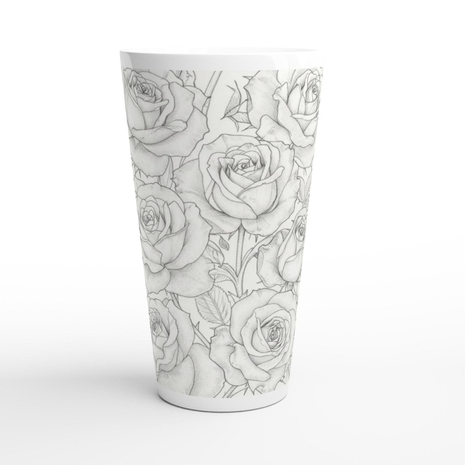 Latte 17oz Ceramic Mug - Coffee or Tea Cup, Extra Tall
