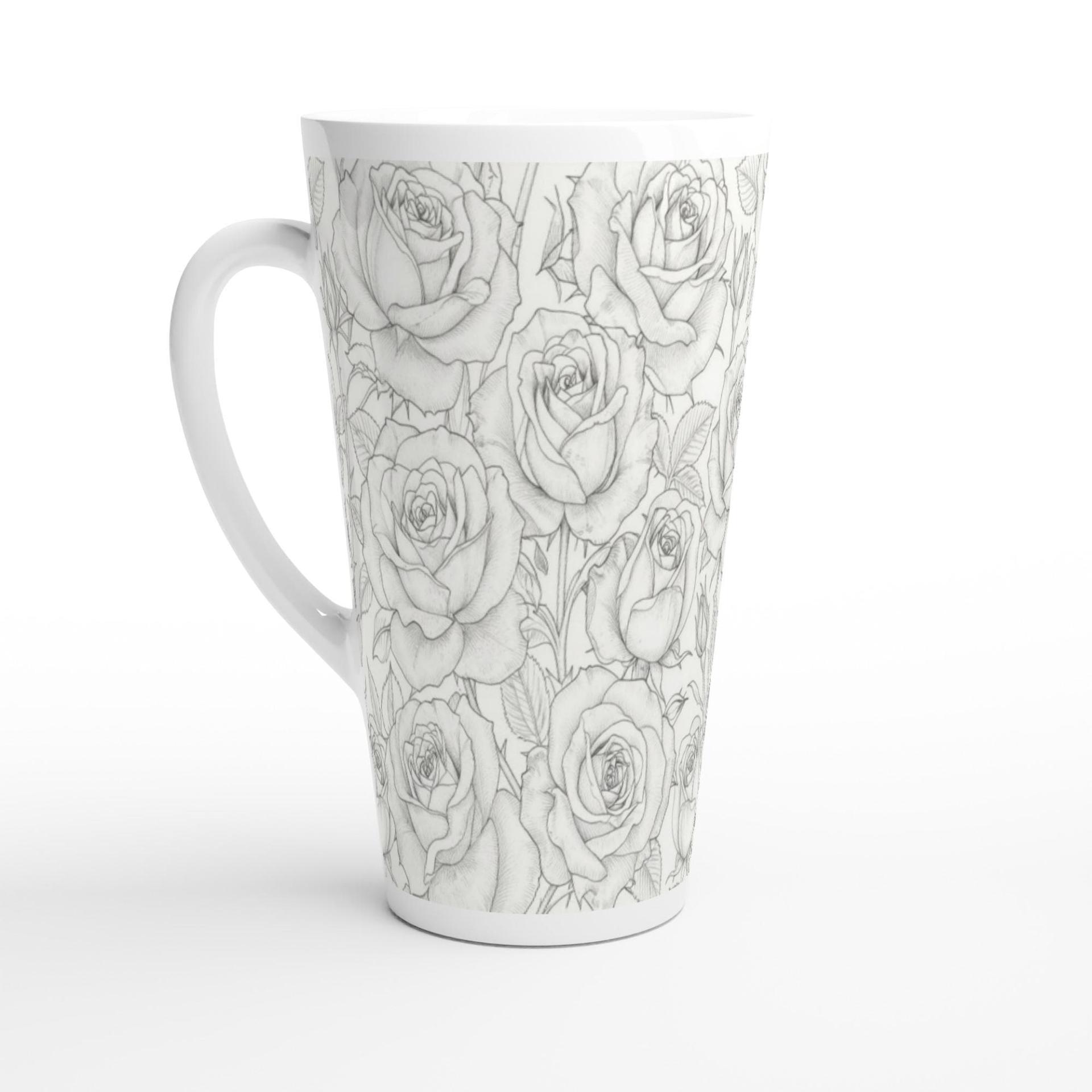 Latte 17oz Ceramic Mug - Coffee or Tea Cup, Extra Tall