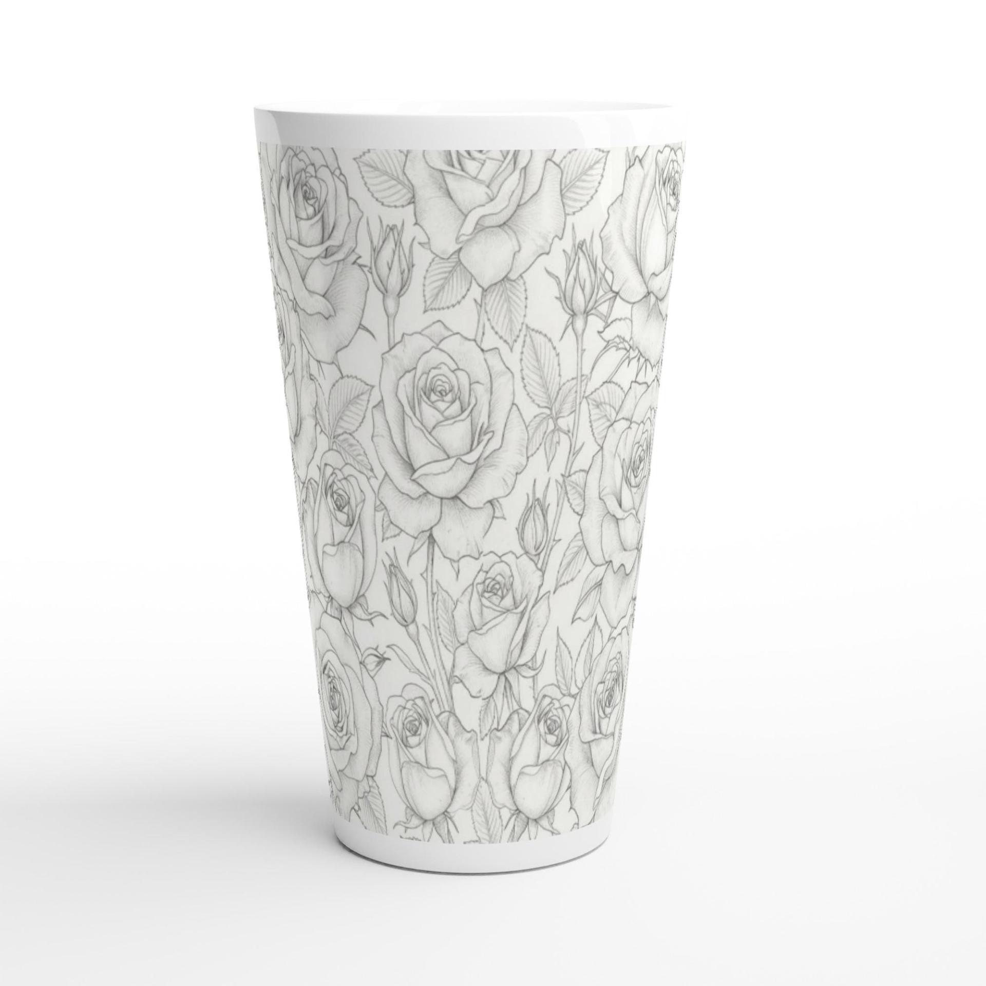 Latte 17oz Ceramic Mug - Coffee or Tea Cup, Extra Tall