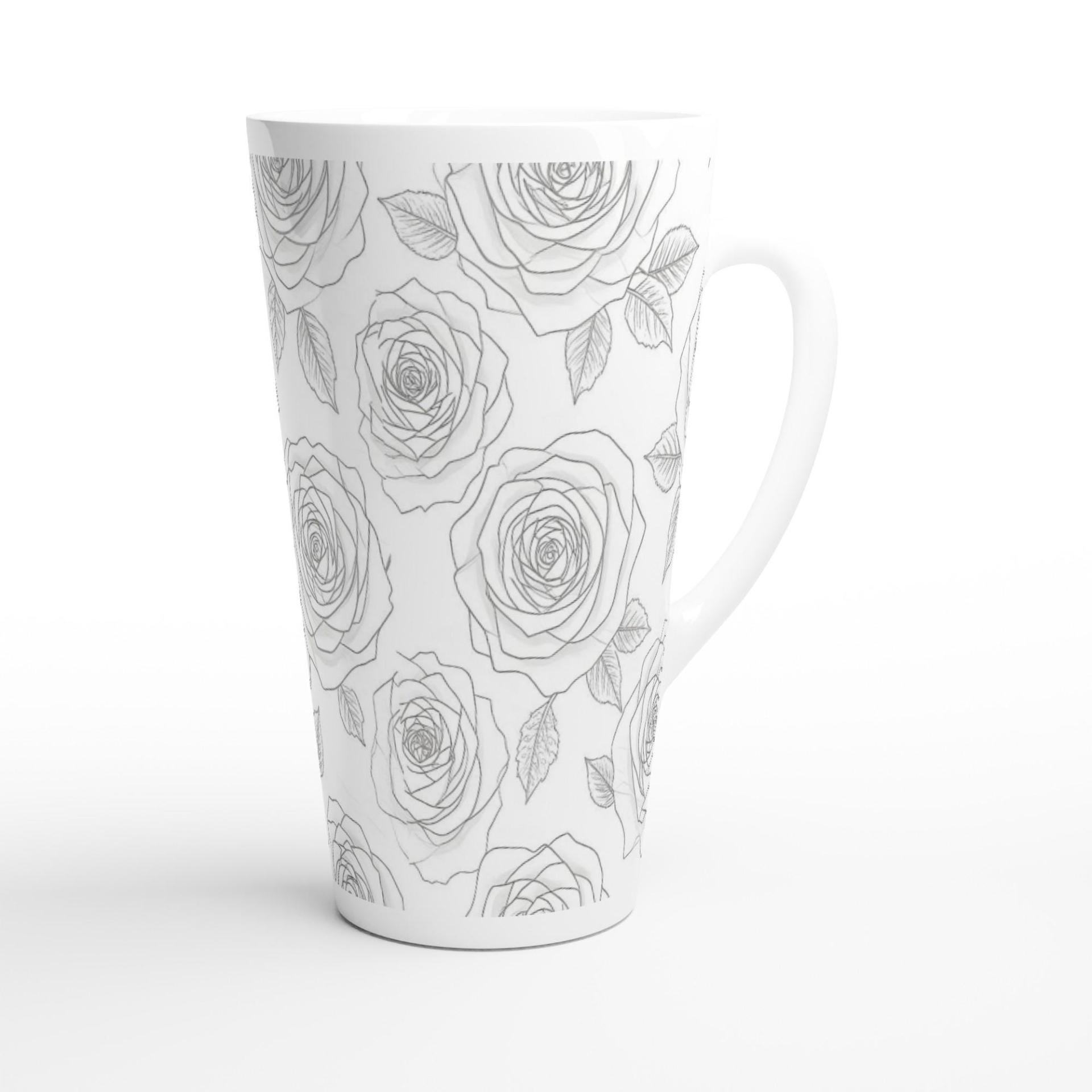 Latte 17oz Ceramic Mug - Coffee or Tea Cup, Extra Tall