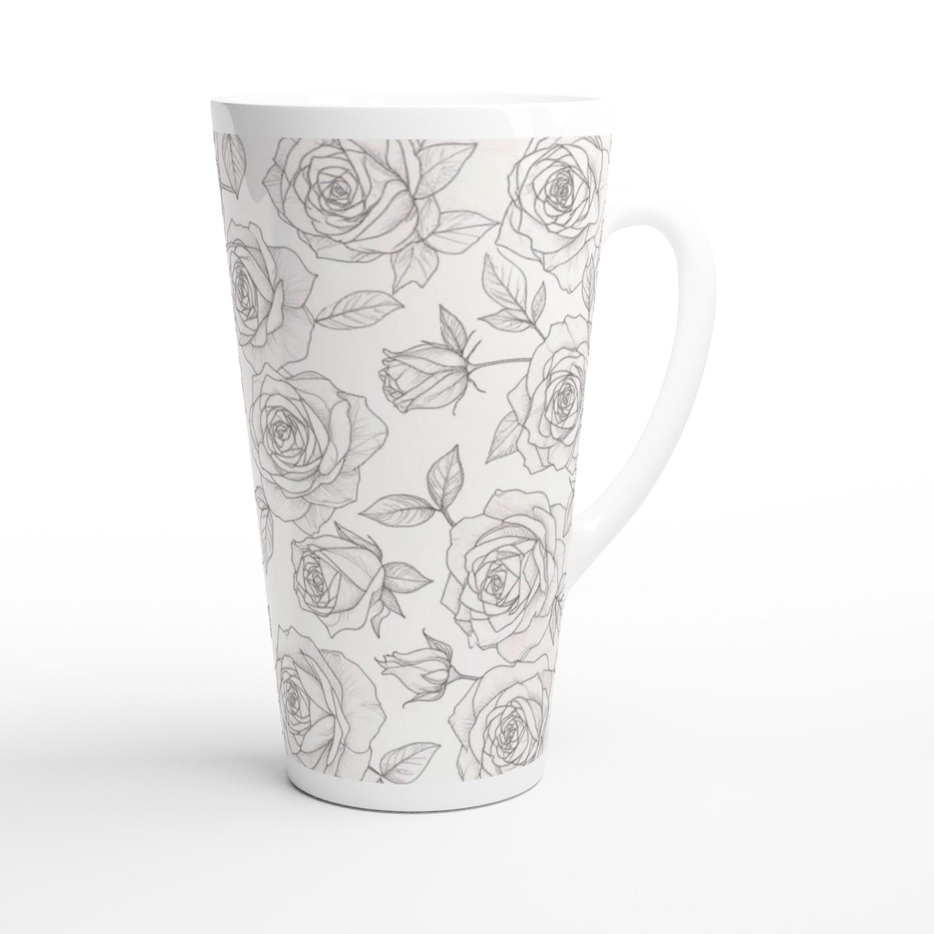 Latte 17oz Ceramic Mug - Coffee or Tea Cup, Extra Tall