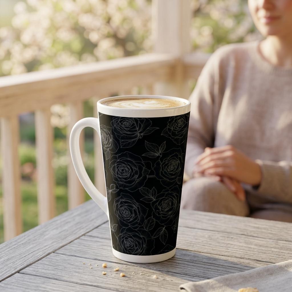 Latte 17oz Ceramic Mug - Coffee or Tea Cup, Extra Tall