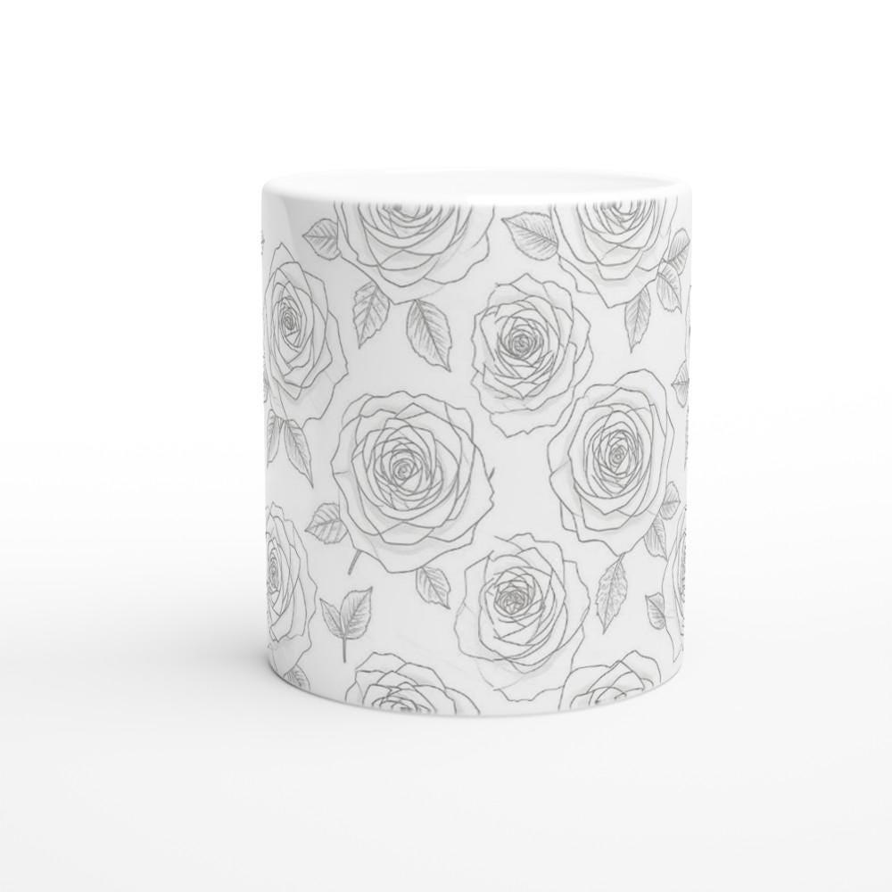 Floral Cups -  Large and Small Ceramic Mugs