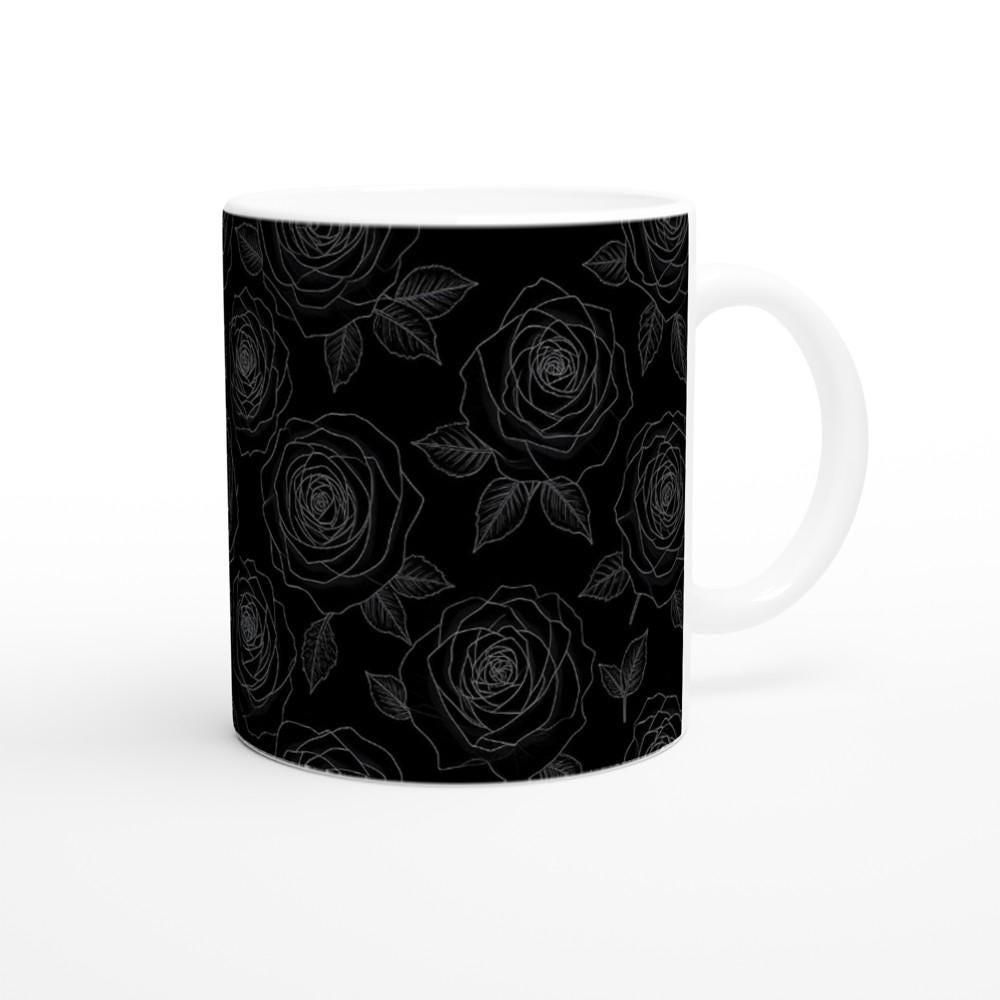 Dark Floral 15oz Ceramic Mug