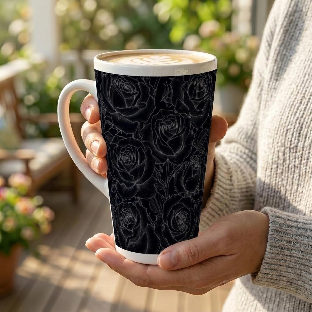 Latte 17oz Ceramic Mug - Coffee or Tea Cup, Extra Tall
