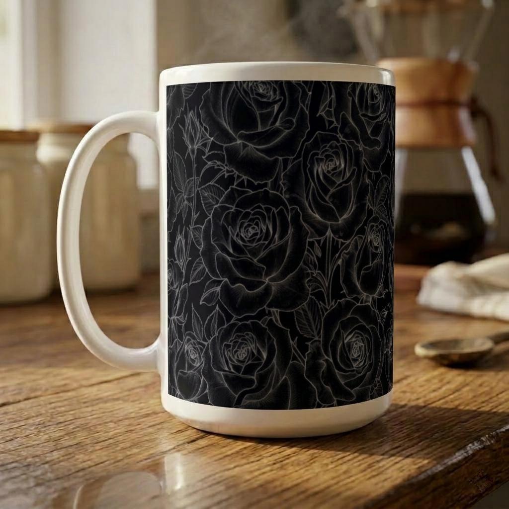 Roses - Floral Cups -  Large and Small Ceramic Mugs