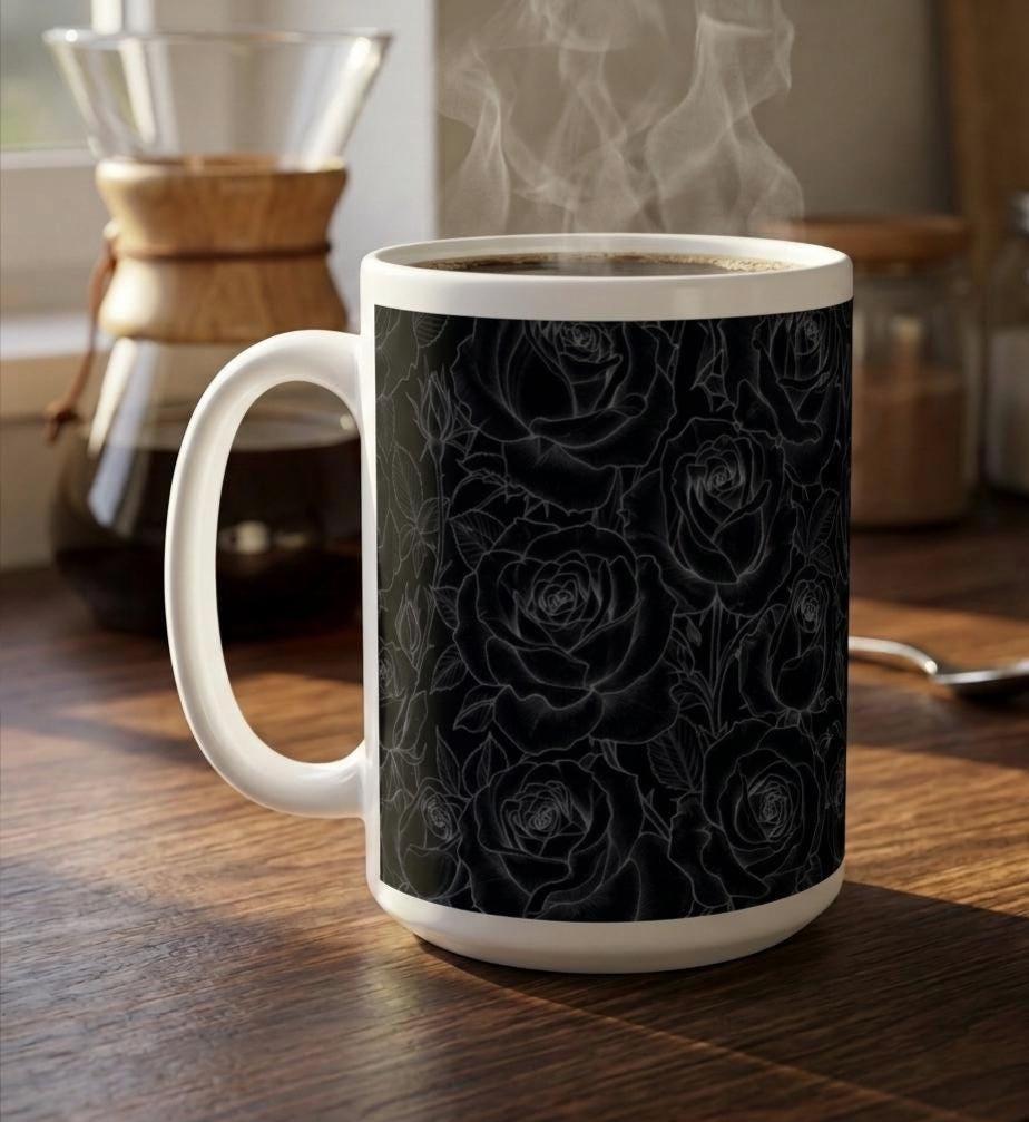 Roses - Floral Cups -  Large and Small Ceramic Mugs