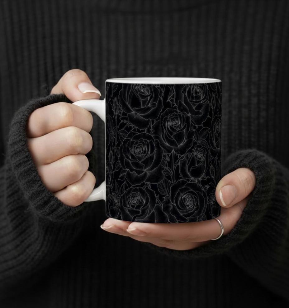Roses - Floral Cups -  Large and Small Ceramic Mugs