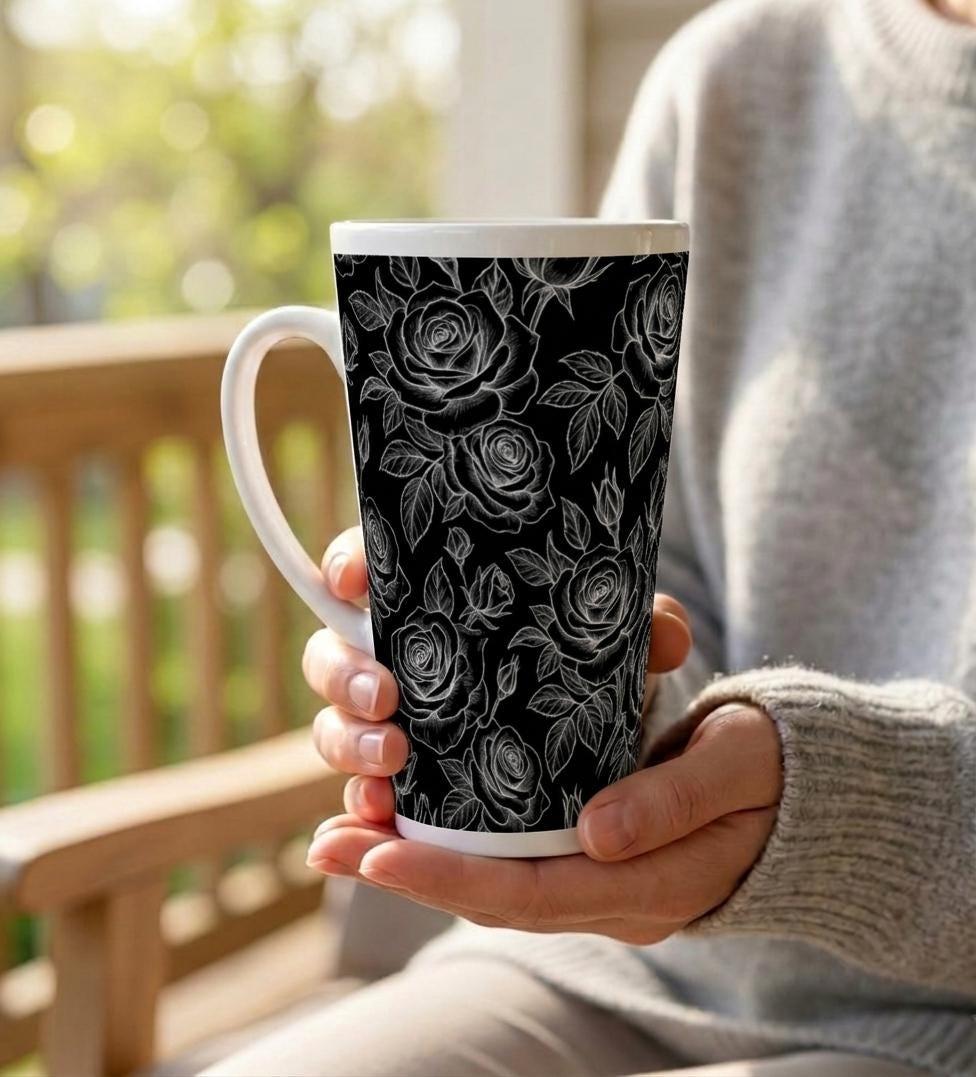 Latte 17oz Ceramic Mug - Coffee or Tea Cup, Extra Tall