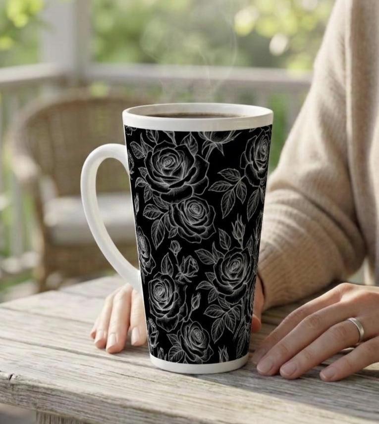 Latte 17oz Ceramic Mug - Coffee or Tea Cup, Extra Tall