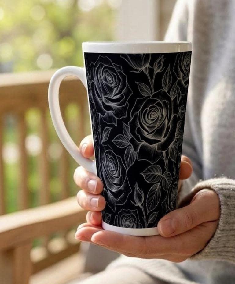 Latte 17oz Ceramic Mug - Coffee or Tea Cup, Extra Tall