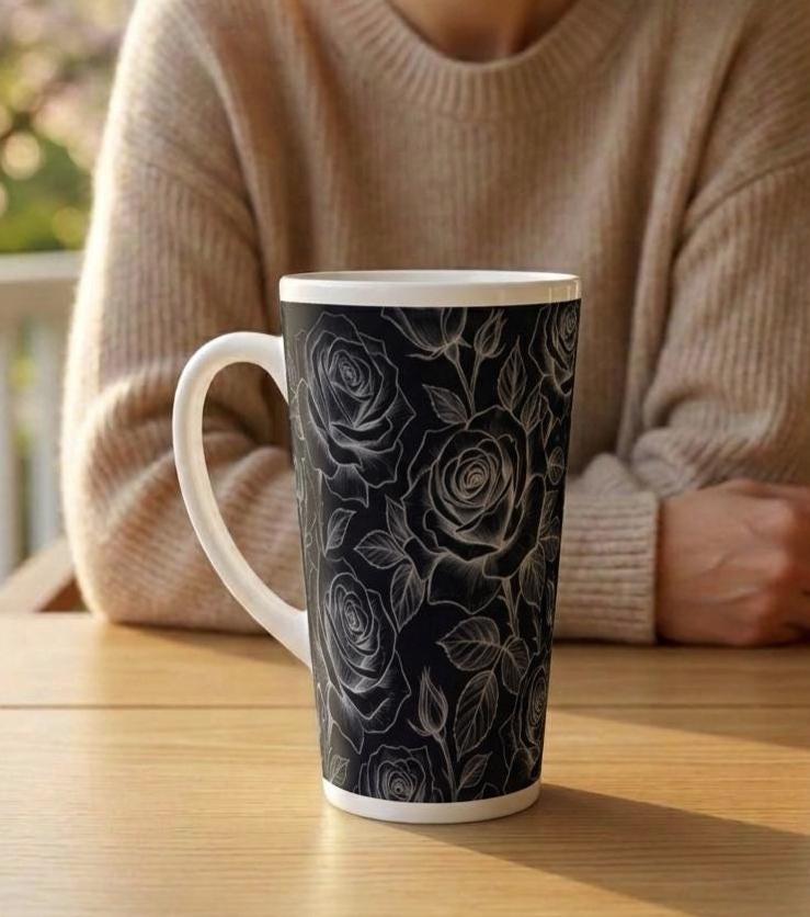 Latte 17oz Ceramic Mug - Coffee or Tea Cup, Extra Tall