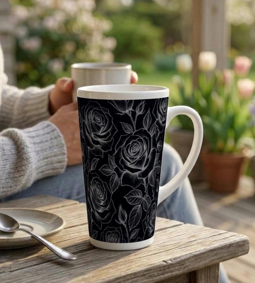 Latte 17oz Ceramic Mug - Coffee or Tea Cup, Extra Tall