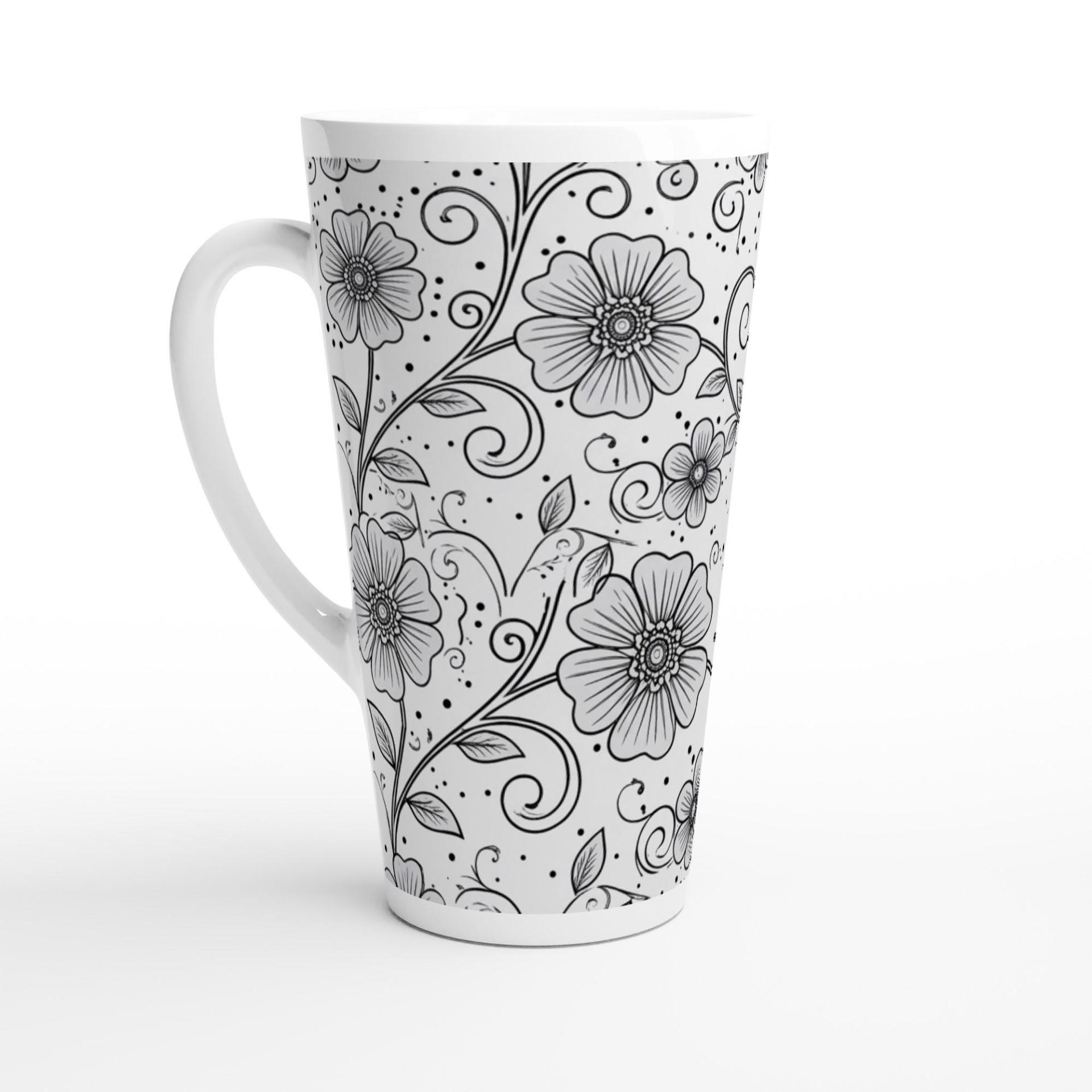 Latte 17oz Ceramic Mug - Coffee or Tea Cup, Extra Tall