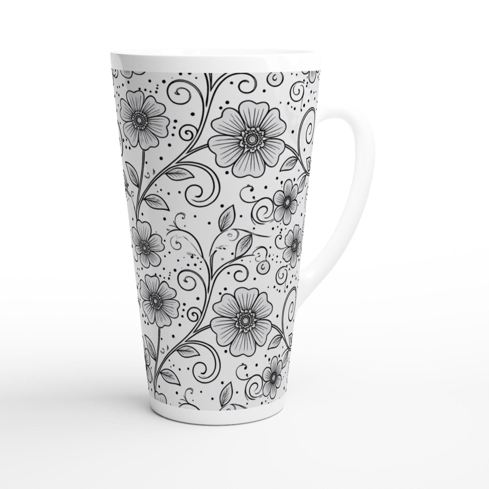 Latte 17oz Ceramic Mug - Coffee or Tea Cup, Extra Tall