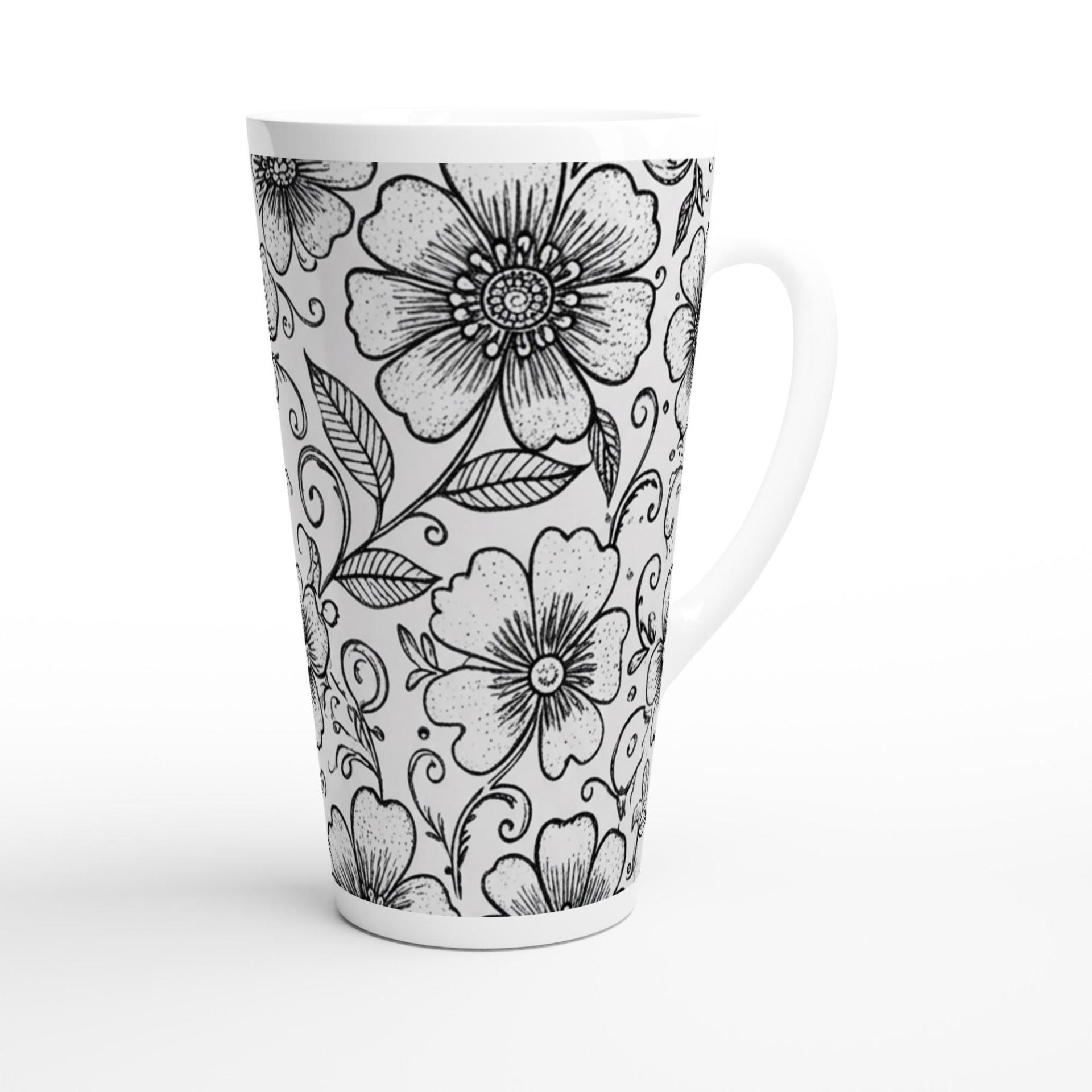 Latte 17oz Ceramic Mug - Coffee or Tea Cup, Extra Tall