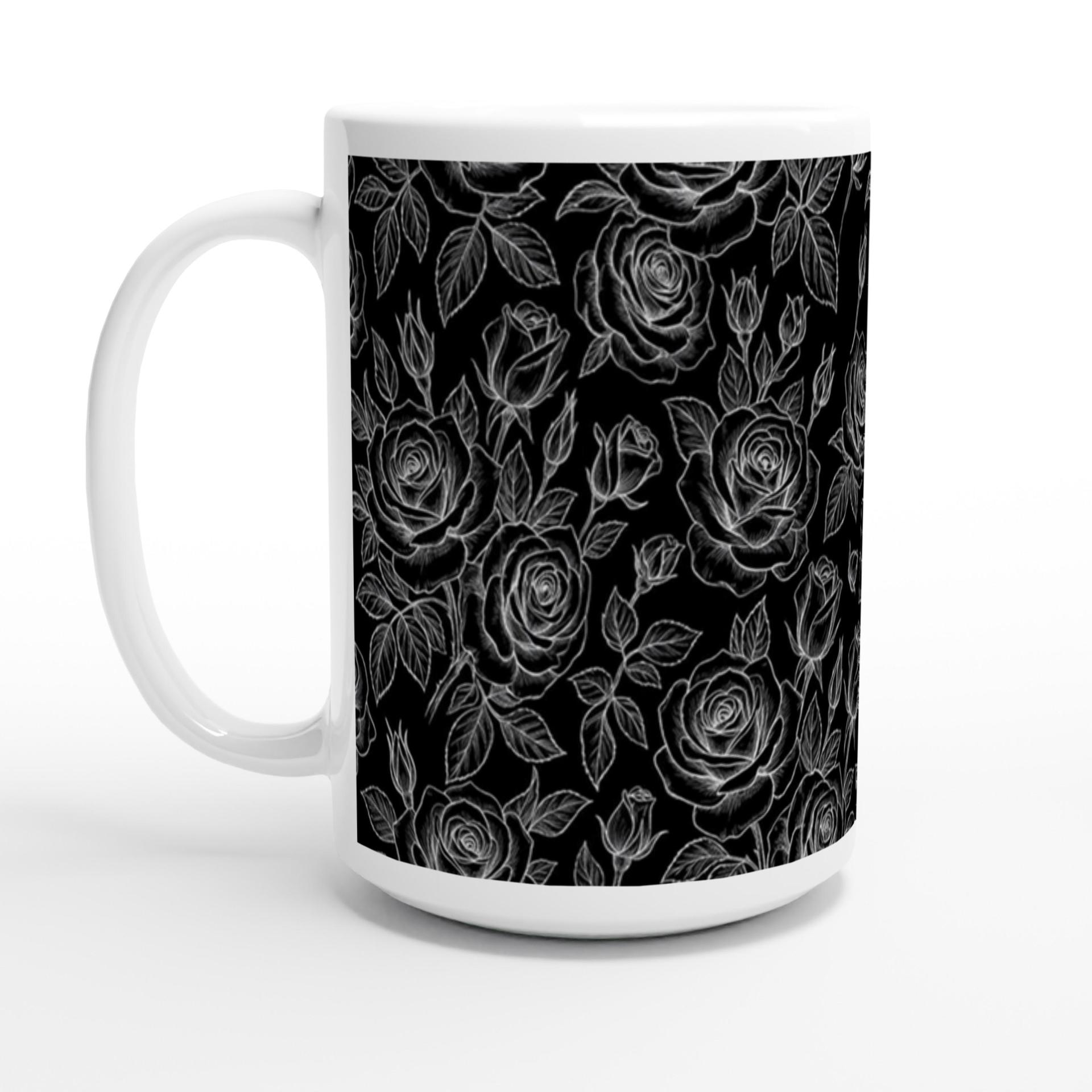 Roses - Floral Cups -  Large and Small Ceramic Mugs