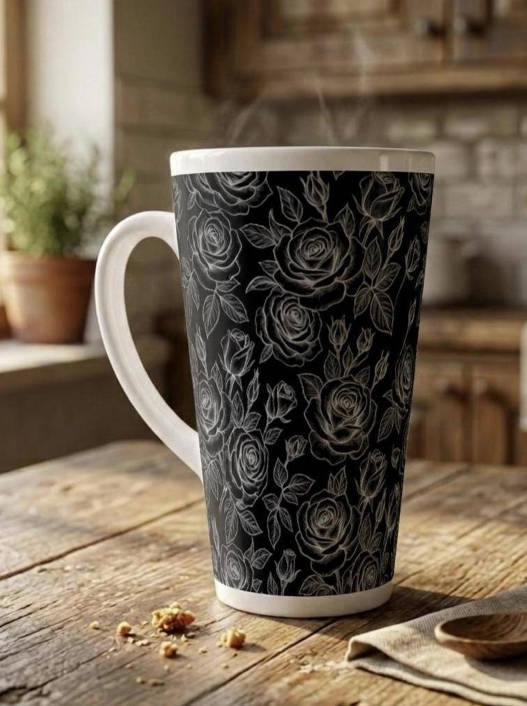 Latte 17oz Ceramic Mug - Coffee or Tea Cup, Extra Tall