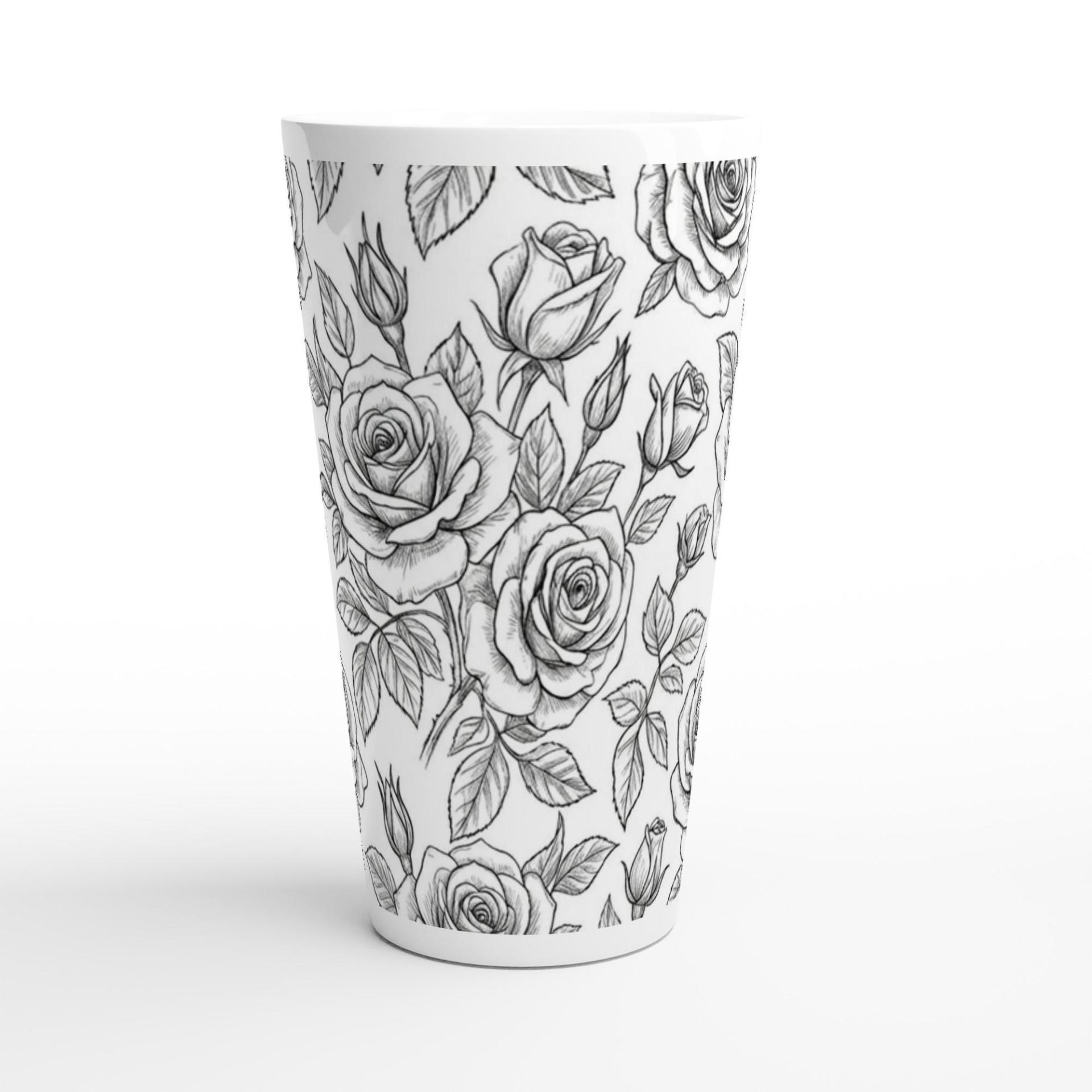 Latte 17oz Ceramic Mug - Coffee or Tea Cup, Extra Tall