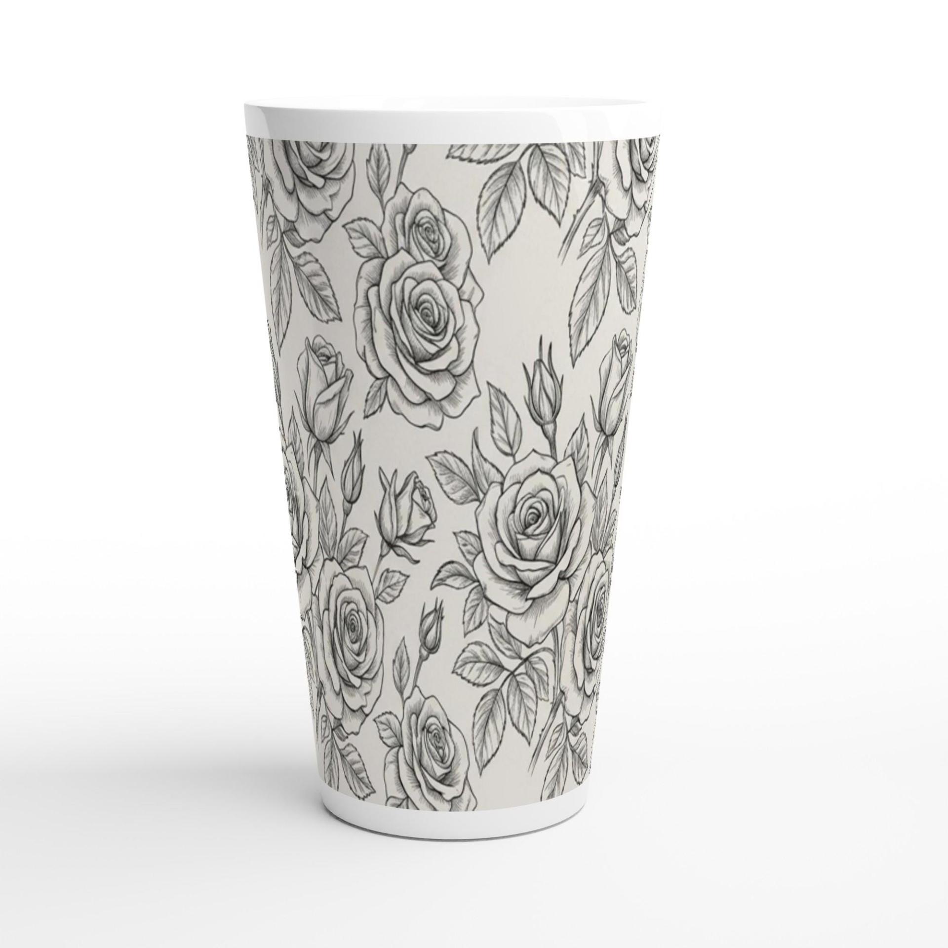 Latte 17oz Ceramic Mug - Coffee or Tea Cup, Extra Tall