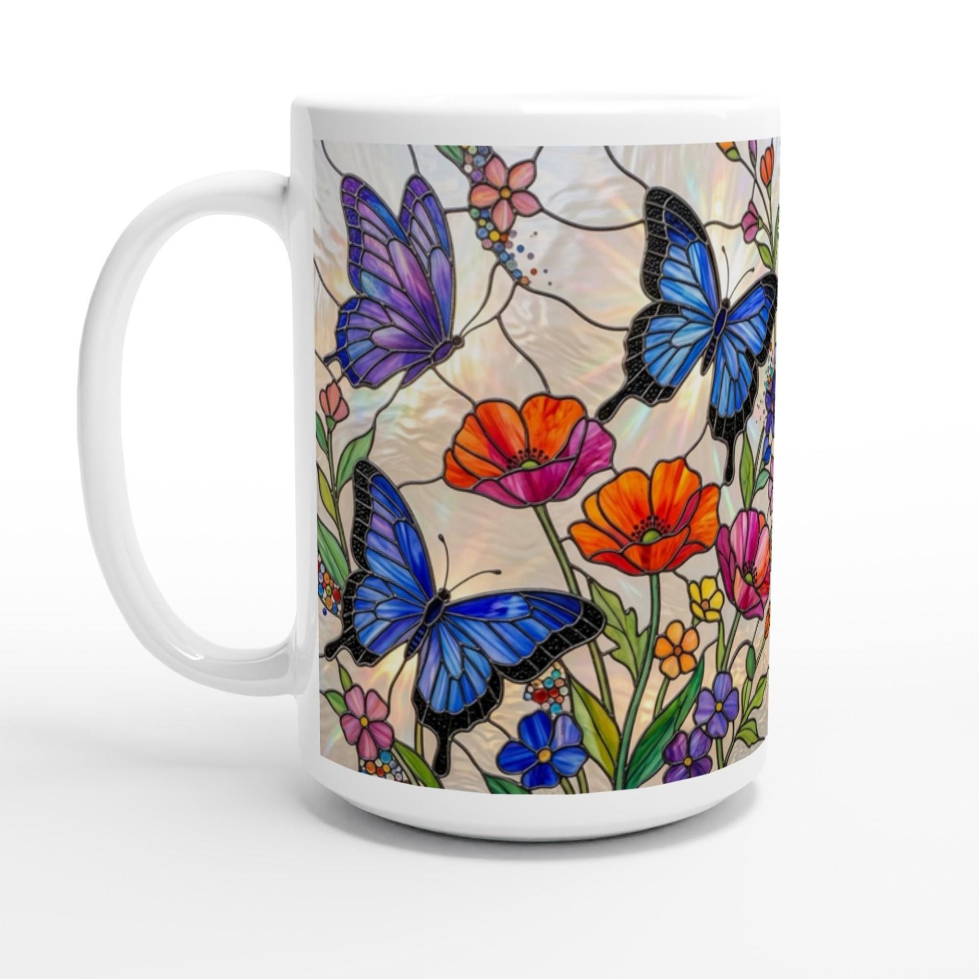Butterfly Cups, Large and Small Mug Set