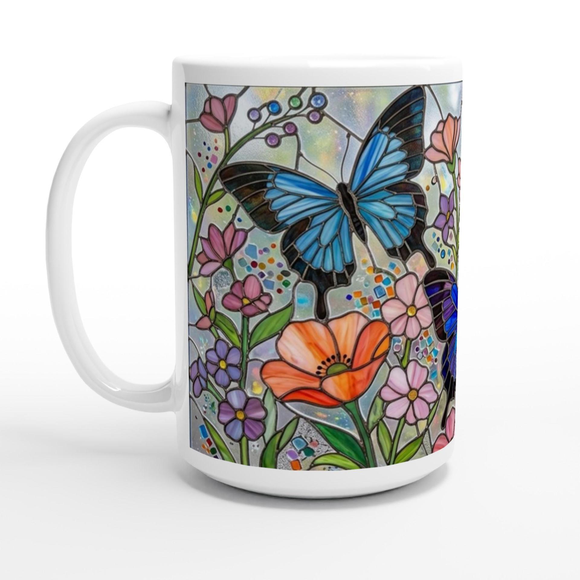 Butterfly Cups, Large and Small Mug Set